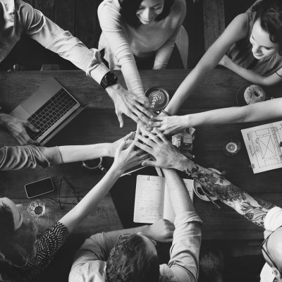 Team Unity Friends Meeting Partnership Concept